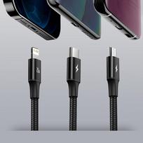 baseus 3in1 - Baseus Rapid 3in1 1.5m Žalias - 9 nuotrauka