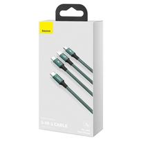 baseus 3in1 - Baseus Rapid 3in1 1.5m Žalias - 18 nuotrauka