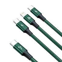 baseus 3in1 - Baseus Rapid 3in1 1.5m Žalias - 20 nuotrauka