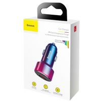 45w baseus - Automobilinis įkroviklis Baseus, USB/USB-C - 7 nuotrauka