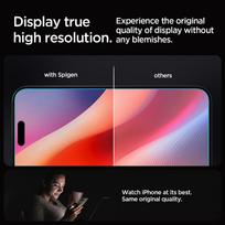 spigen iphone 16 pro max - Spigen "Glas.tR EZ Fit" Grūdintas stiklas Apple iPhone 16 Pro Max - Skaidrus (Clear) - 3 nuotrauka