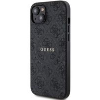 guess pu leather 4g - Guess 4G Collection odinis dėklas su MagSafe iPhone 15/14/13 - Juodas (Black) - 1 nuotrauka