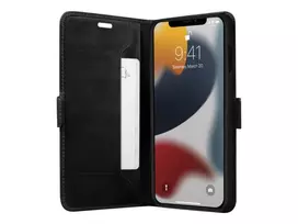 flip telefonas - Dbramante1928 Copenhagen Slim Flip Case - iPhone 13 Pro - Juodas (Black) - 2 nuotrauka