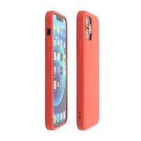 s21 telefonas samsung - Forcell Silikoninis Dėklas Samsung Galaxy S21 FE Oranžinė (Peach) - 1 nuotrauka