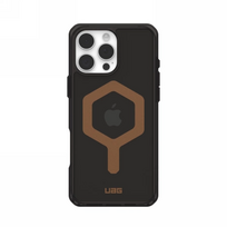 s23 magsafe - Urban Armor Gear "Plyo MagSafe Case for iPhone 16 Pro Max" Juodas/Bronza (Black/Bronze) - 1 nuotrauka