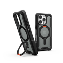 Urban Armor Gear UAG Plasma XTE MagSafe dėklas iPhone 16 Pro Juodas/Oranžinis (Black/Orange)