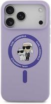 Karl Lagerfeld Liquid Silicone MagSafe dėklas Apple iPhone 17 Pro Max Violetinis (Purple)