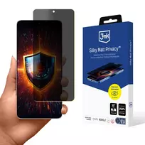 apsauginis stikliukas xiaomi redmi note 13 - 3MK "Silky Matt Privatumo Apsauginis Stiklas" Xiaomi Redmi Note 13 Pro+ - 3 nuotrauka