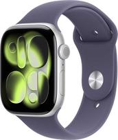 Apple Watch Series 11 GPS 46mm Sidabrinis (Silver) Aliuminio Korpusas su Violetinė Rūko (Purple Fog) Sportine Apyranke - S/M