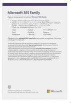 microsoft 365 family - "Microsoft 365 Family" 1 x licencija Prenumerata lenkų kalba 1 metams - 1 nuotrauka