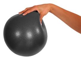 Pilateso kamuolys Mambo Max Pilates Soft-Over-Ball 26 cm, juodas