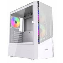 pc case atx mid tower case - Gembird Fornax 4300 ATX Midi Tower, balta (White) - 1 nuotrauka