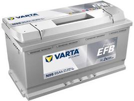 akumuliatorius 95ah - Varta EFB N95, 12V, 95Ah, 850A - 1 nuotrauka