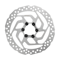 6 sp 180 - Stabdžių diskas Shimano SM-RT26 160 mm, metalas, sidabro (Silver) - 1 nuotrauka