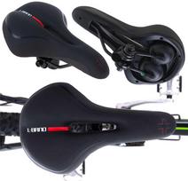 sportiniai - Dviračio balnelis L-BRNO Icon KX5053, putos, juodas (Black) - 1 nuotrauka