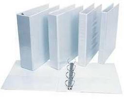 Žiedinis segtuvas Panta Plast, A4, 80mm, 4 žiedų, Baltas (White)