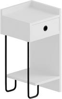 Naktinis staliukas Kalune Design Sirius Right, baltas (White), 30 x 32 x 61 cm