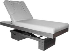 lovos staliukas - Activeshop Elektrinis masažo stalas AZZURRO SPA WOOD GRAY 2 MOTOR HEATED - 1 nuotrauka