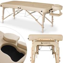 Sulankstomas masažo stalas Olivia Soft Touch K607 Moco Beige, tinka nėščiosioms