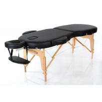 Sulankstomas masažo stalas 2 zonų RESTPRO VIP OVAL Black (juodas)