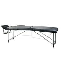 Sulankstomas masažo stalas BEAUTY SYSTEM ALU 2 BLACK