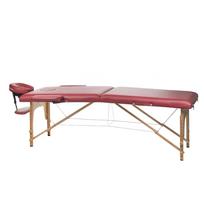 Sulankstomas masažo stalas BEAUTY SYSTEM WOOD 2 BURGUND