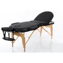 Sulankstomas masažo stalas 3 zonų RESTPRO VIP OVAL Black (juodas)