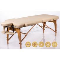 Sulankstomas masažo stalas 2 zonų RESTPRO MEMORY Beige (rusvas)
