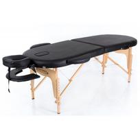 Sulankstomas masažo stalas 2 zonų RESTPRO CLASSIC OVAL Black (juodas)