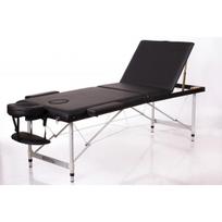 Sulankstomas masažo stalas 3 zonų RESTPRO ALU Black (juodas)