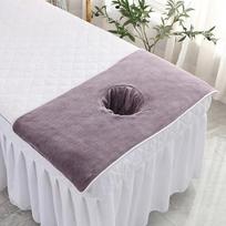 40*80 cm grožio SPA masažo stalas, apkaltas veido rankšluostis su skylutėmis lova tamsiai violetine spalva