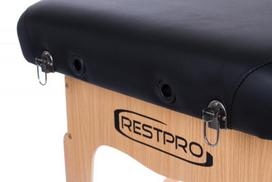 juodas sulankstomas staliukas - Sulankstomas masažo stalas Restpro Vip 2 Black - 8 nuotrauka