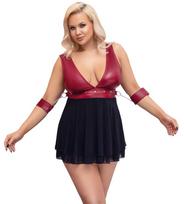 Cottelli bondage Babydoll Bondage xl seksualūs naktiniai
