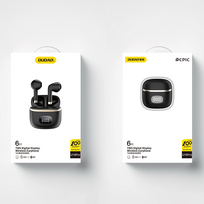 ausines led - Dudao U15Pro Black (Juodos) - 10 nuotrauka