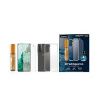 samsung galaxy s21 apsauginis stiklas - PanzerGlass "Hygiene Pack Galaxy S21"Transparent - 1 nuotrauka
