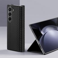 briliantus - Dux Ducis "Brill Leather Case Galaxy Z Fold 6" Black - 10 nuotrauka