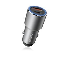 quick 5 - Automobilinis įkroviklis Dudao R4PQ, USB Type C/USB, pilka, 22.5 W - 4 nuotrauka