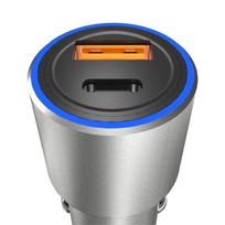 quick 5 - Automobilinis įkroviklis Dudao R4PQ, USB Type C/USB, pilka, 22.5 W - 5 nuotrauka