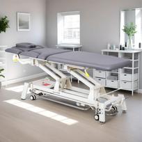 terapiniai stalai - Elektrinis masažo ir kineziterapijos stalas PROXIMA X7 Touch Core – pilka spalva - 1 nuotrauka