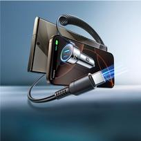 charger 30w usb c - Joyroom fast car charger 3 in 1 with USB Type C, CAAJRMJR_CL07 - 3 nuotrauka