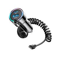 charger 30w usb c - Joyroom fast car charger 3 in 1 with USB Type C, CAAJRMJR_CL07 - 8 nuotrauka