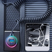 charger 30w usb c - Joyroom fast car charger 3 in 1 with USB Type C, CAAJRMJR_CL07 - 16 nuotrauka