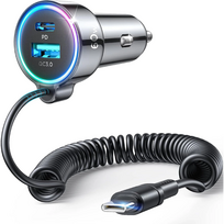 charger 30w usb c - Joyroom fast car charger 3 in 1 with USB Type C, CAAJRMJR_CL07 - 20 nuotrauka