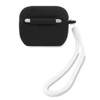 ausiniu deklas - Guess GUACAPLSVSBW Vintage case for Airpods Pro Black - 3 nuotrauka