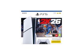 nba zaidimai - Sony PlayStation 5 Slim (PS5) 1TB White + NBA 2K26 - 2 nuotrauka