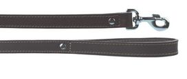 Šuns pavadėlis Zolux Leather Lined, rudas, 1 m x 25 mm