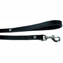 Šuns pavadėlis Zolux Leather Lined, juodas, 1 m x 16 mm