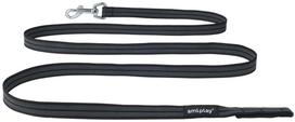 Šuns pavadėlis Amiplay Rubber, juodas, 2m x 2cm