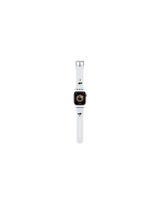 apple watch 7 - Karl Lagerfeld 3D Rubber Karl&Choupette Heads dirželis Apple Watch 42/44/45/49mm Baltas (White) - 1 nuotrauka