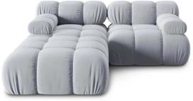 Modulinė sofa Micadoni Home Bellis, žydra, 188 x 188 cm x 63 cm